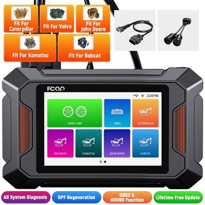 Heavy Duty Truck & Construction Machinery Scanner OBD2 DPF Regen Tool