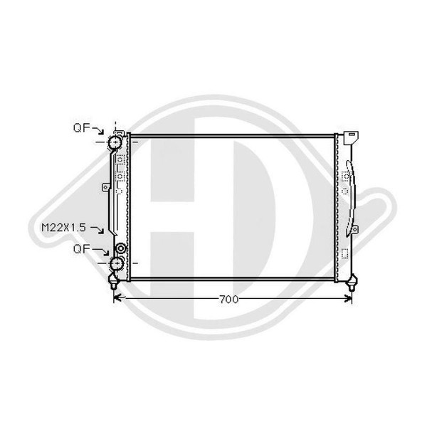 1X KüHler MotorküHlung Diederichs DCM1454 Diederichs Climate FüR Audi Skoda VW-image