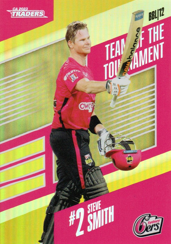 2023-24 TLA Traders Cricket Luxe - TOTT Gold - TTG 14 - Steve Smith - 014/100