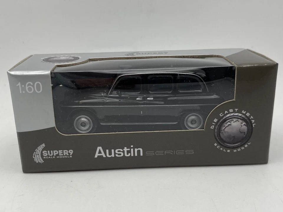 1:60 WELLY AUSTIN FX4 LONDON TAXI nero taxi diecast auto metallo - Immagine 4 di 4