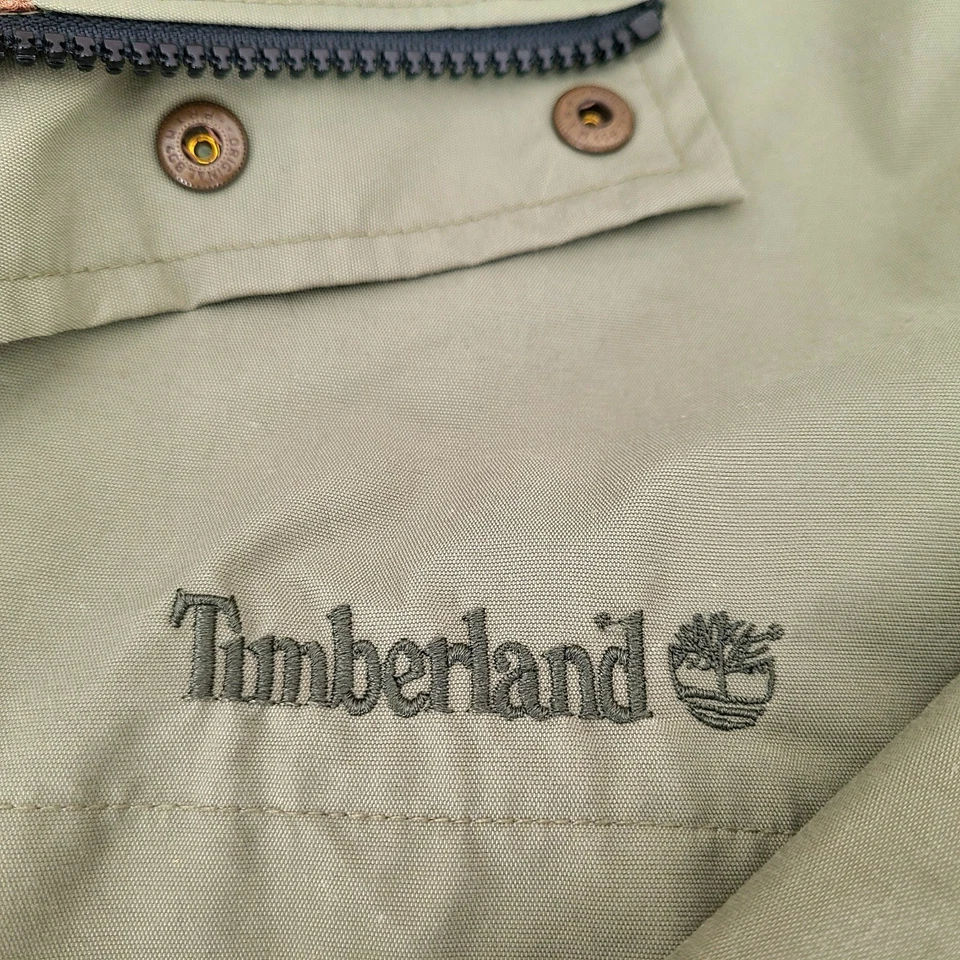 Винтажный Timberland Weathergear мужской хаки с капюшоном куртки размер XL карманы винтажный 2000 - Изображение 3 из 4