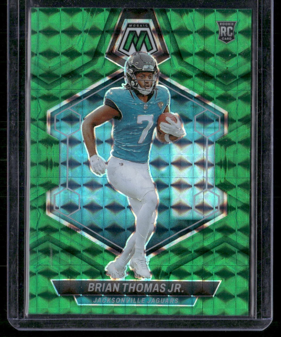 2024 Panini Mosaic #323 Brian Thomas Jr. Mosaic Green