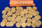 1942 S LINCOLN CENT ROLL 50 COINS