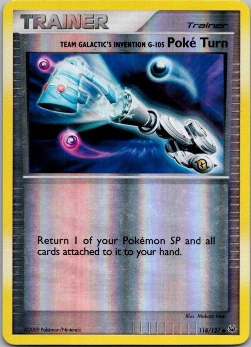 Team Galactic's Invention G-105 Poke Turn Uncommon Platinum 118/127 NM
