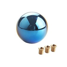 Universal Aluminum Automotive Manual Shift Knob Gear Stick Shift Round-Blue
