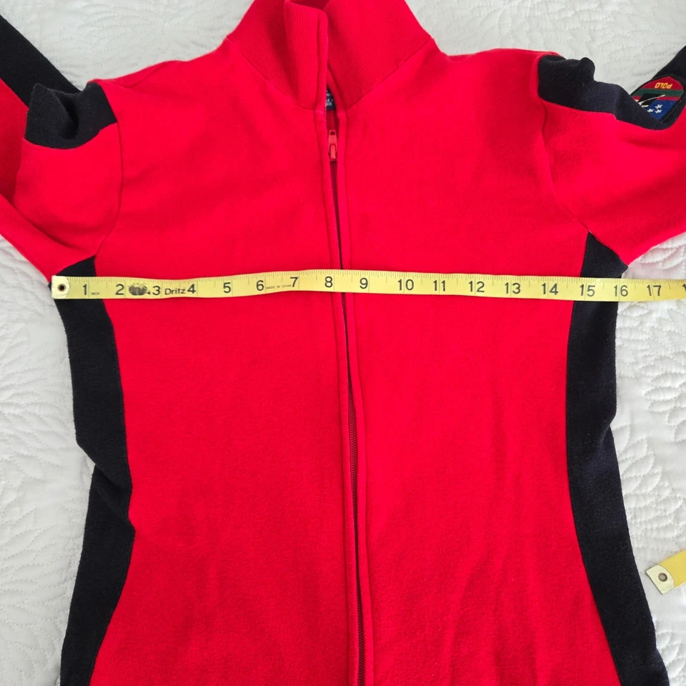 De Colección Ralph Lauren Polo Rojo Negro Chándal Atlético Traje de Gato Mono Ropa Deportiva Foto 4 de 4