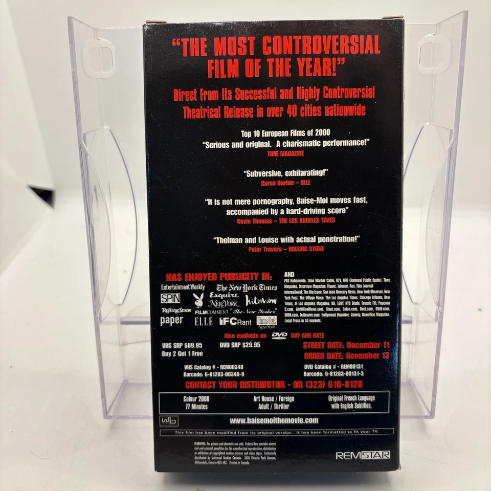 Baise Moi Rape Me VHS Controversial Promo Screening Copy Banned in France RARE - Image 3 of 3