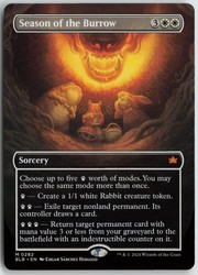 Season of the Burrow (Borderless) - Bloomburrow - Mythic Sorcery