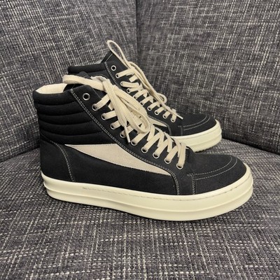 Rick Owens Vans High Black Size 43