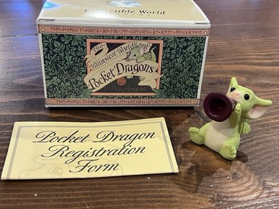 Pocket Dragons Figurine Can You Hear Me Now Real Musgrave Vtg
