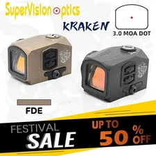 KRAKEN 3MOA RED DOT SIGHT Closed Emitter RMR and MOS Basic Mount Shack Awake