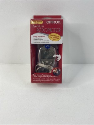 Omron Go Smart HJ-112 2D Smartsensor Digital Pocket Pedometer W/Clip New Battery