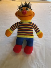 Vintage Hasbro Sesame Street Ernie Plush Soft Stuffed 1984 1985