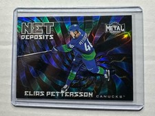 2020-21 Skybox Metal Universe Net Deposits #ND-15 Elias Pettersson Vancouver