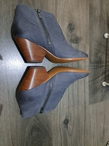 Frye Reina Jea Damen-Westernstiefeletten Nubukleder grau Reißverschluss Größe 9M - Bild 5 von 9