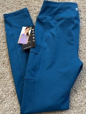 AVIA Girls Cargo Galapagos Blue Leggings XL 14-16 NWT