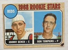 1968 Topps - 1968 Rookie Stars Johnny Bench, Ron Tompkins #247 Read