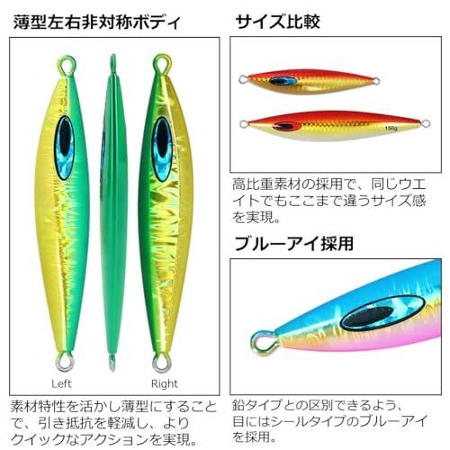 Fishing Lure New Daiwa Metal Jig Saltiga FK Jig TG 150g MG Akagane Saltiga FK Ji - Image 3