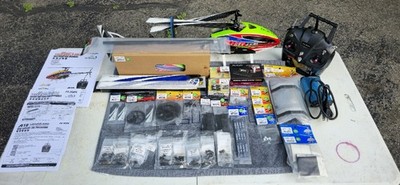 Align T-REX 450L DOMINATOR 3S NEVER FLOWN W/Tons OF SPARE PARTS. READ DESC