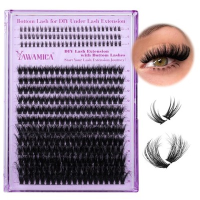 Yawamica Cluster Eyelash Extensions Fluffier Lash Clusters with Bottom Lashes 20