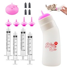Pet Feeding Nipple with Syringe, Soft Silicone Nursing Pet Feeding ... Fast Ship