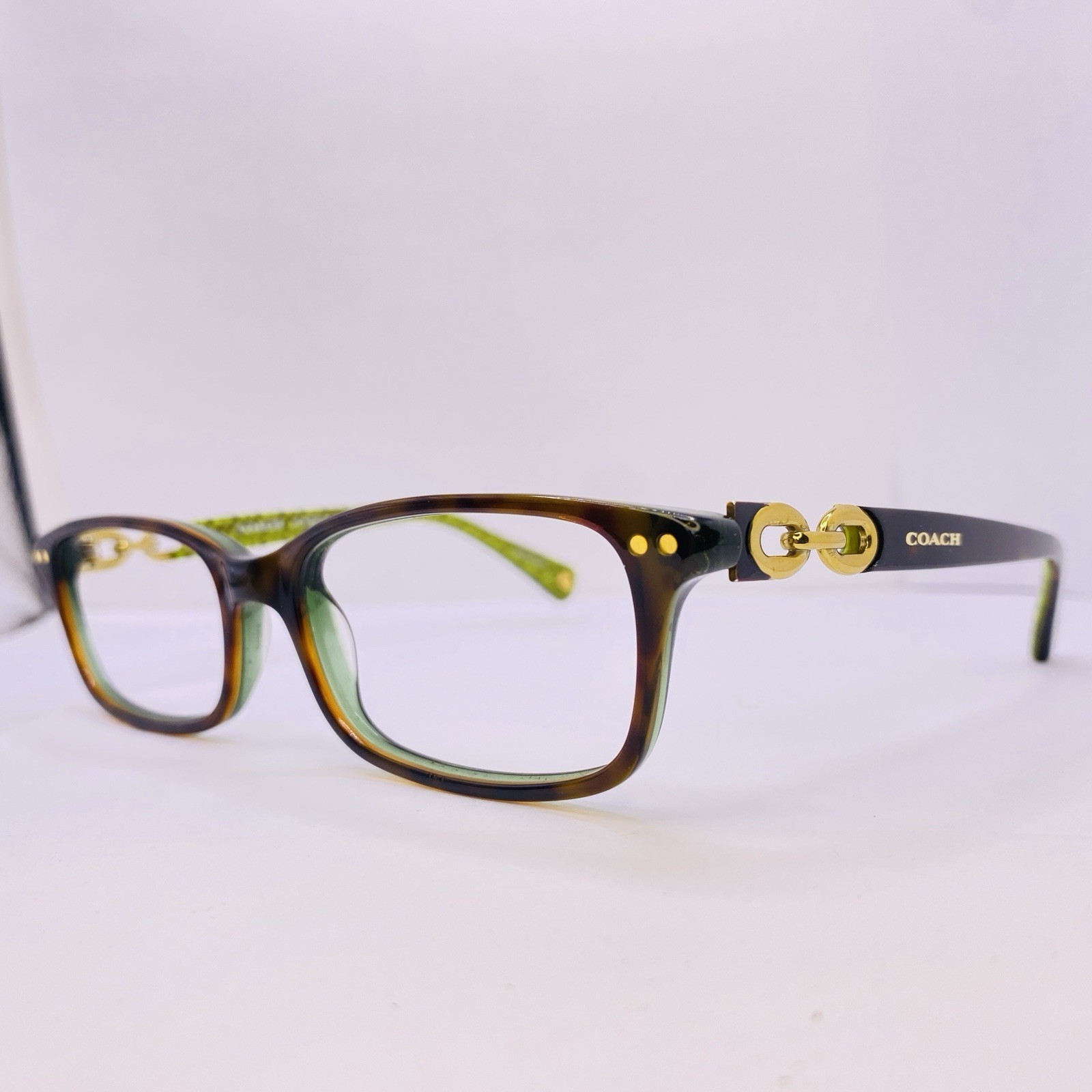 Coach Eyeglasses Sunglasses HC 6052 Fannie 5232 Dark Tortoise Green 52 [] 16 135