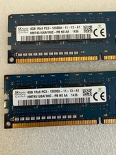 LOT 2 SK hynix 4GB DDR3 1600MHz PC3-12800U RAM HMT451U6AFR8C-PB