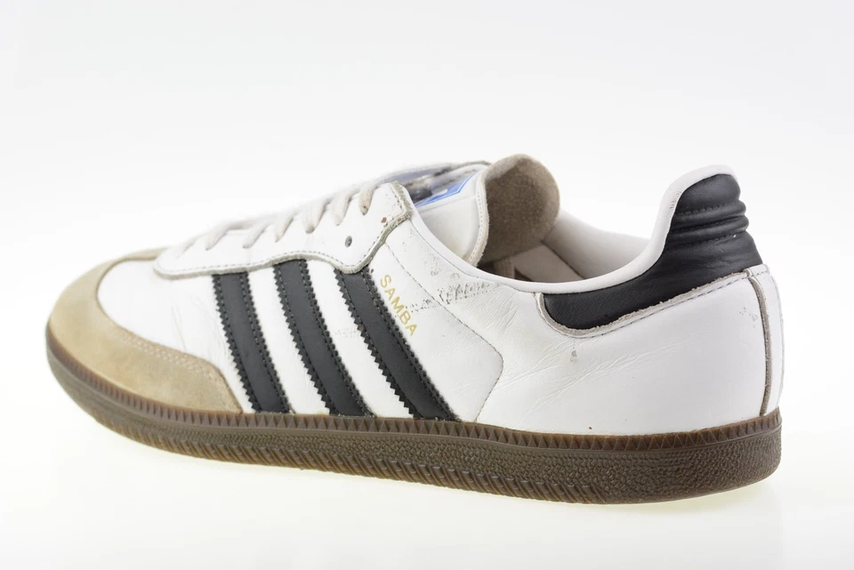 Adidas Samba OG Leather White/Grey BZ0057 Men's Trainers Size UK 9 - Image 3 of 4