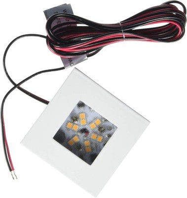WAC Lighting HR-LED87S-WT LED Square Button Lights 3000K ,White, White,3000K
