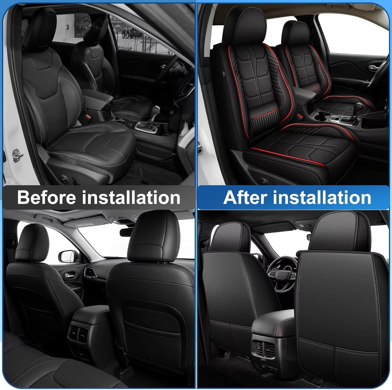 For Nissan Kicks 2018-2026 Car PU Leather Seat Covers With Lumbar Support