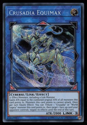 Yugioh Crusadia Equimax MP19-EN107 Prismatic Secret Rare NM
