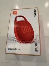 New JBL Clip 5 portable bluetooth speaker red