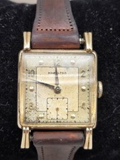 Vintage Hamilton Eric 26mm White Dial 14k Gold Filled Manual Wind Men's Watch