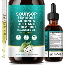 Soursop Bitters Liquid Drops 3000mg | Vegan I...