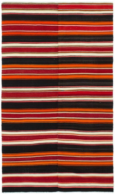 #ad #ad Vintage Hand Woven Traditional Kilim Rug 4#x27;8quot; x 8#x27;0quot; Oriental Wool Carpet $213.60