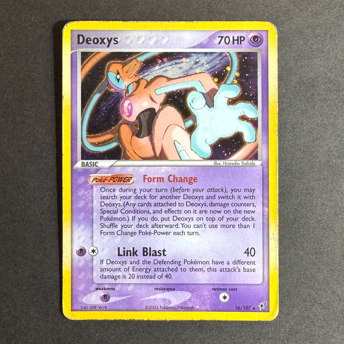 Pokemon TCG - EX Deoxys - Rare - Holo Cosmos - Deoxys 16/107
