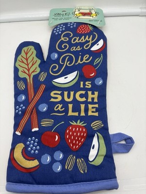 Blue Q Oven Mitt Kitchen Easy As Pie Is Such A Lie  NWT NEW Humor