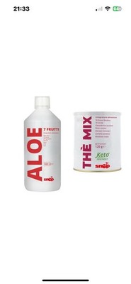 SNEP Aloe Drink 7 Früchte + The Mix Drenant Gewichtskontrolle Fettverbrennung
