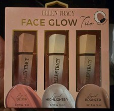 Ellen Tracy FACE GLOW TRIO Liquid Blush, Liquid Highlighter Liquid Bronzer