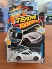 2012 Target Exclusive Team Hot Wheels Top Rides Blue Driver Nissan 370Z in White