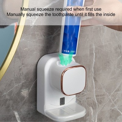 Automatic Toothpaste Dispenser Wall Mount USB Powered Easy Install Electric