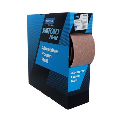 2 x Norton Schleifrolle Schleifpapier | 115 mm x 25 m A275 1000 Weiß