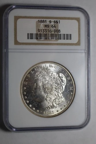 1880 S Morgan Silver Dollar MS64 NGC #008