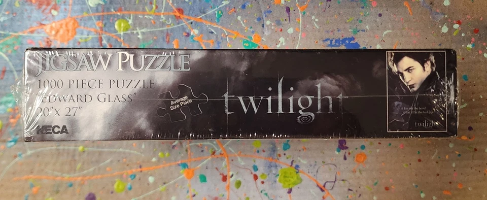 Rompecabezas de vidrio Twilight Edward 1000 piezas 20x27 NECA NUEVO SELLADO Foto 3 de 3