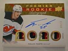 Nolan Foote 2020-21 Premier RPA Rookie Patch Auto Gold /15