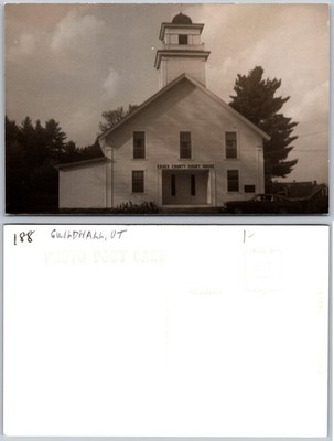 RPPC Essex County Court House Guildhall VT Photo Postcard
