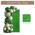 12 Pcs Shimmer Wall Backdrop Panels Square Sequin Party Decoration Green 3x4 Ft — photo 4