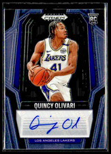 2024-25 Panini Prizm Black RS-OLI Quincy Olivari LA Lakers RC Auto