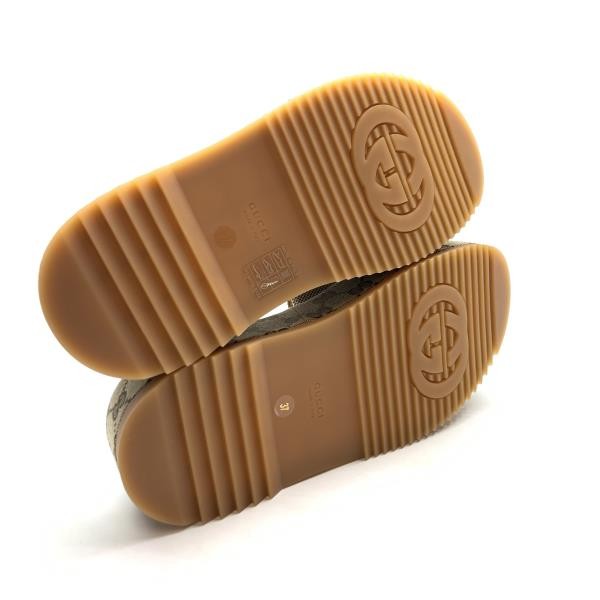 GUCCI 623212 UKO00 2580 Women's Platform Slide Sandals Size 37 Approx. 24cm Came thumbnail 5