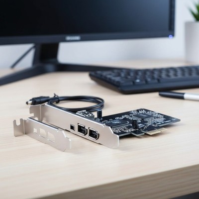 Plug and Play PCI Express Firewire Card - Seamless Compatibility for Windows/Mac
